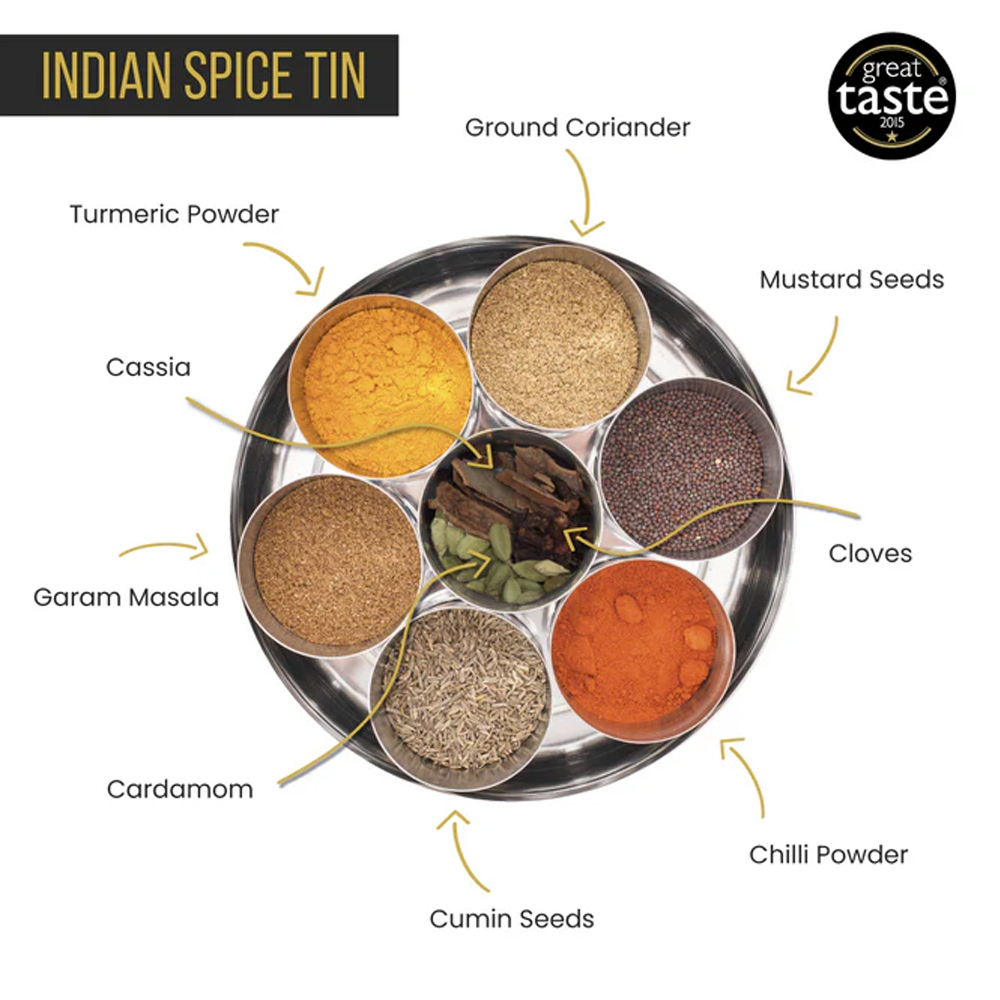 Spice Kitchen Indian Tin with 9 Spices